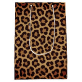 Leopard Print Pattern Medium Cadeauzakje (Achterkant)