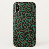 Leopard Print Pattern Oerwoud groen bruin Case-Mate iPhone Case (Achterkant)