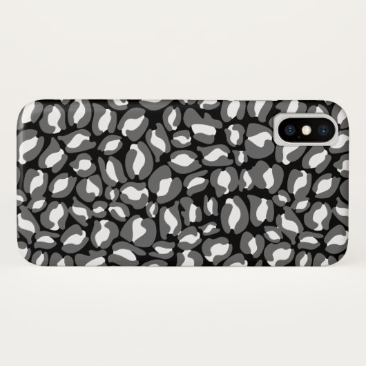 Leopard Print Pattern Oerwoud monochroom Case-Mate iPhone Case (Achterkant (horizontaal))