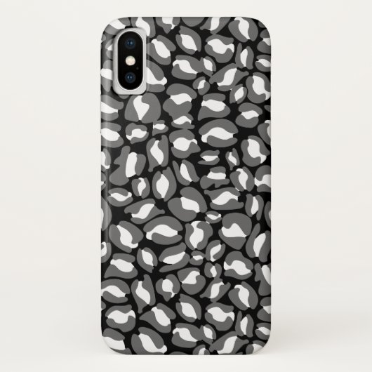 Leopard Print Pattern Oerwoud monochroom Case-Mate iPhone Case (Achterkant)