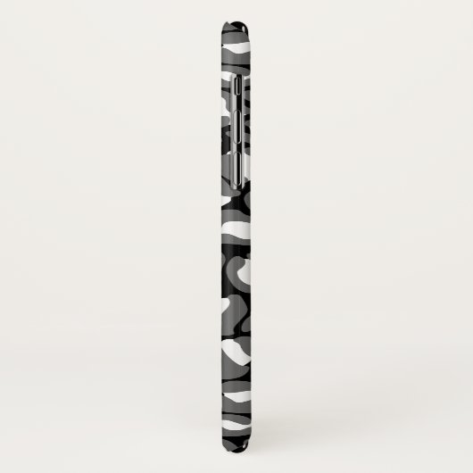 Leopard Print Pattern Oerwoud monochroom Case-Mate iPhone Case (Achterkant/links)