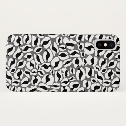 Leopard Print Pattern Oerwoud monochroom Case-Mate iPhone Case (Achterkant (horizontaal))