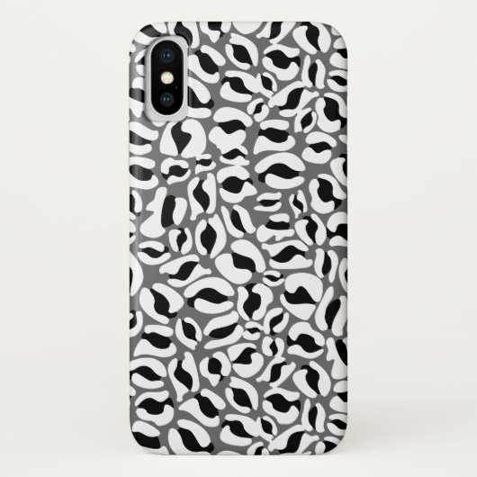 Leopard Print Pattern Oerwoud monochroom Case-Mate iPhone Case (Achterkant)