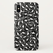 Leopard Print Pattern Oerwoud monochroom Case-Mate iPhone Case (Achterkant)