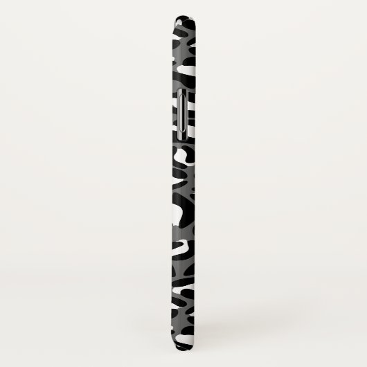 Leopard Print Pattern Oerwoud monochroom Case-Mate iPhone Case (Achterkant / rechts)