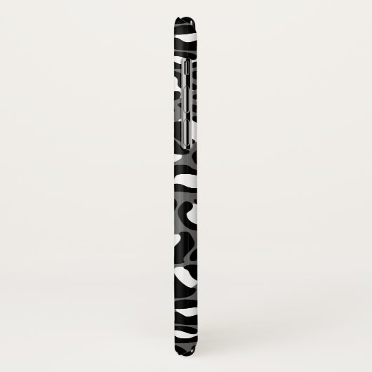 Leopard Print Pattern Oerwoud monochroom Case-Mate iPhone Case (Achterkant/links)