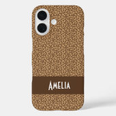 Leopard Print Pattern Personalize Case-Mate iPhone Case (Achterkant)