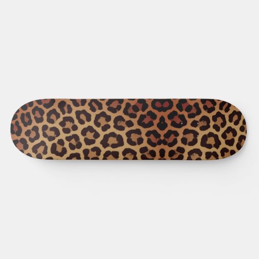 Leopard Print Pattern Persoonlijk Skateboard (Horizontaal)