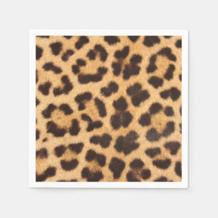 Leopard Print Patterned Picnic of Party Napkins Servet