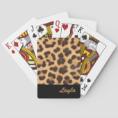 Leopard Print Persoonlijk Pokerkaarten (Achterkant)
