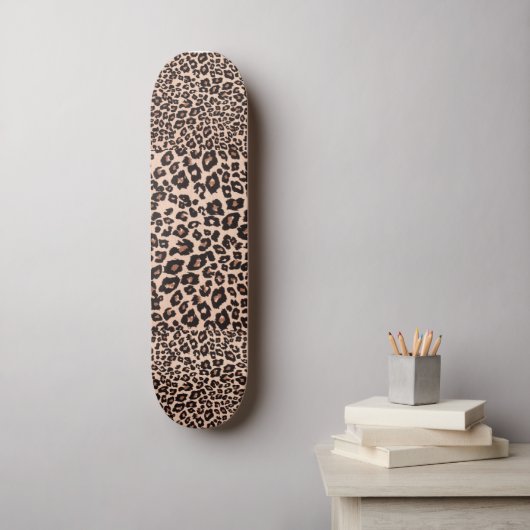 Leopard Print Persoonlijk Skateboard (Muurkunst)