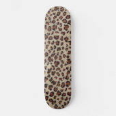 Leopard Print Persoonlijk Skateboard (Voorkant)