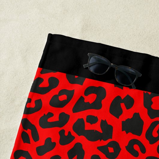Leopard Print Persoonlijk Strandlaken (In situ)