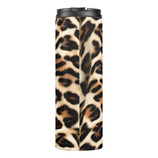 Leopard Print Persoonlijk Thermosbeker (Achterkant)