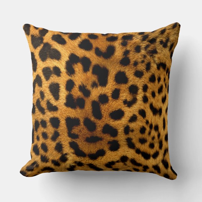 Leopard Print Pillow in veel stijlen/formaten Kussen (Voorkant)