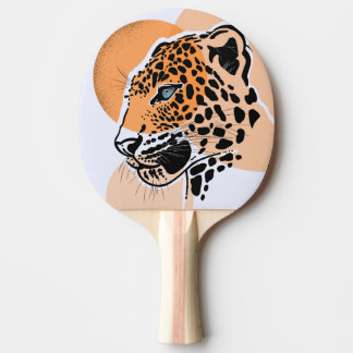Leopard Print Ping Pong Paddle Tafeltennisbatje