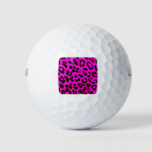 Leopard Print Pink Golfballen (Voorkant)