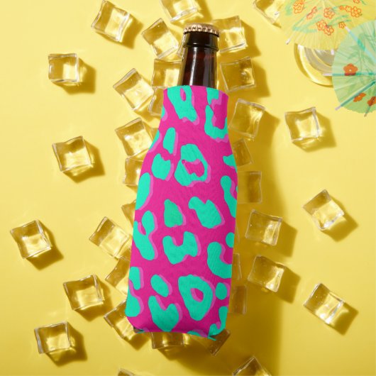 Leopard Print Pink Mint Flesjeskoeler (Insitu Zomer)