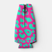 Leopard Print Pink Mint Flesjeskoeler (Achterkant)