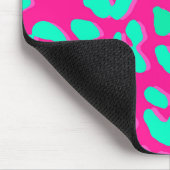 Leopard Print Pink Mint Muismat (Hoek)