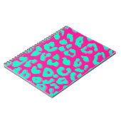 Leopard Print Pink Mint Notitieboek (Linkerzijde)