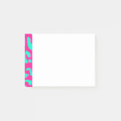 Leopard Print Pink Mint Post-it® Notes (Voorkant)