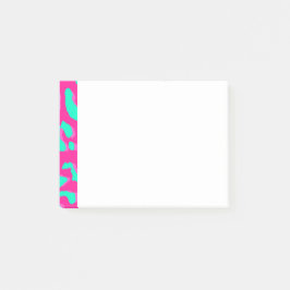 Leopard Print Pink Mint Post-it® Notes