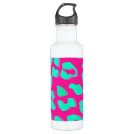 Leopard Print Pink Mint Waterfles