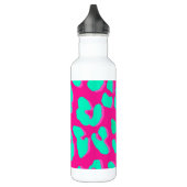 Leopard Print Pink Mint Waterfles (Links)