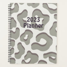 leopard print planner