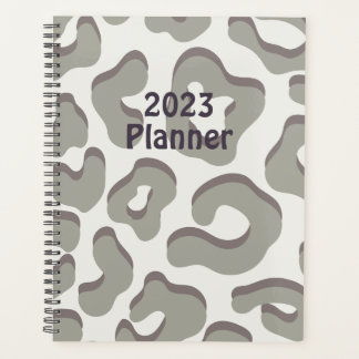 leopard print planner