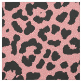 Leopard Print Polka Dot Pattern roze Stof (Swatch)