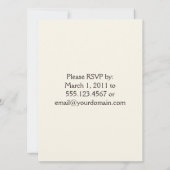 Leopard Print Post Huwelijksuitnodiging Kaart (Achterkant)