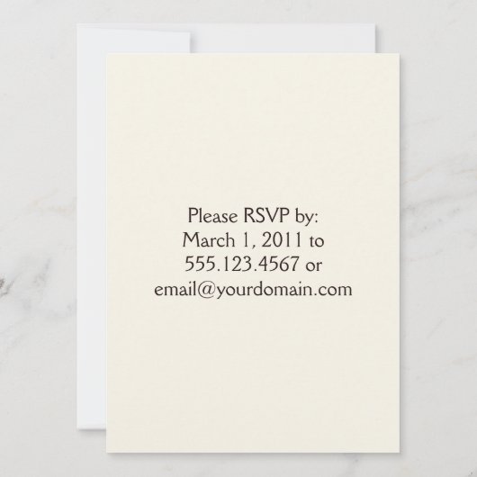 Leopard Print Post Huwelijksuitnodiging Kaart (Achterkant)