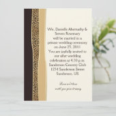 Leopard Print Post Huwelijksuitnodiging Kaart (Staand voorkant)