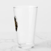 Leopard Print Proost van de 21e verjaardag Hip Bar Glas (Links)