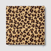 Leopard Print Purple Quatrefoil Birthday Party Gastenboek (Achterkant)