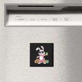 Leopard Print Rabbit Bunny Belling Bubble Gum East Magneet (Insitu (Vaatwasser))