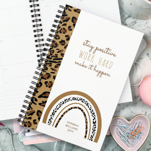 Leopard Print Rainbow Positive Quote 2023 Planner