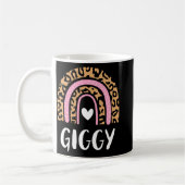 Leopard Print Rainbow Schattigee Moederdag Funny G Koffiemok (Links)