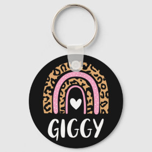 Leopard Print Rainbow Schattigee Moederdag Funny G Sleutelhanger