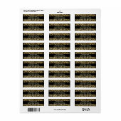 Leopard Print  retour adreslabels Etiket (Full Sheet)