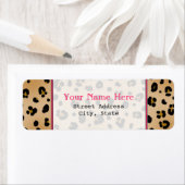 Leopard Print Return Address Label (Insitu)
