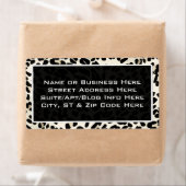leopard Print Return-adreslabels Etiket (Insitu)