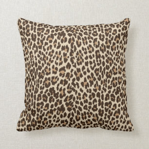 Leopard Print Reversibele Solid Pillow Kussen