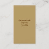 Leopard Print,Ribbon,Bow,Rhinestone Visitekaartje (Achterkant)