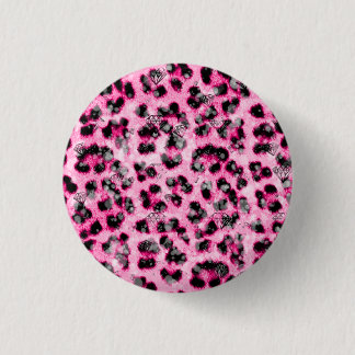Leopard Print Ronde Button 3,2 Cm