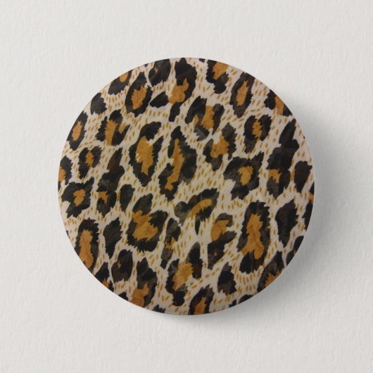 Leopard Print Ronde Button 5,7 Cm (Voorkant)