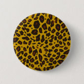 Leopard Print Ronde Button 5,7 Cm (Voorkant)