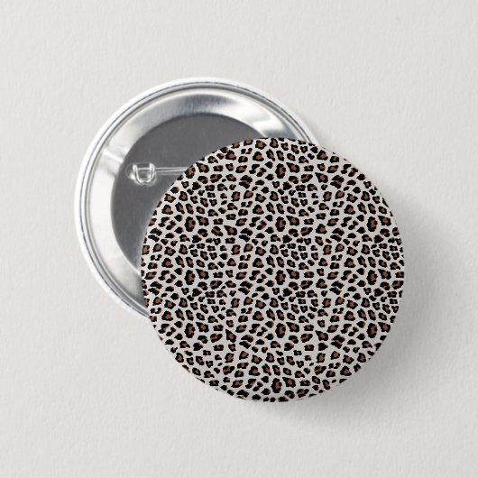 Leopard Print Ronde Button 5,7 Cm (Voorkant /achterkant)